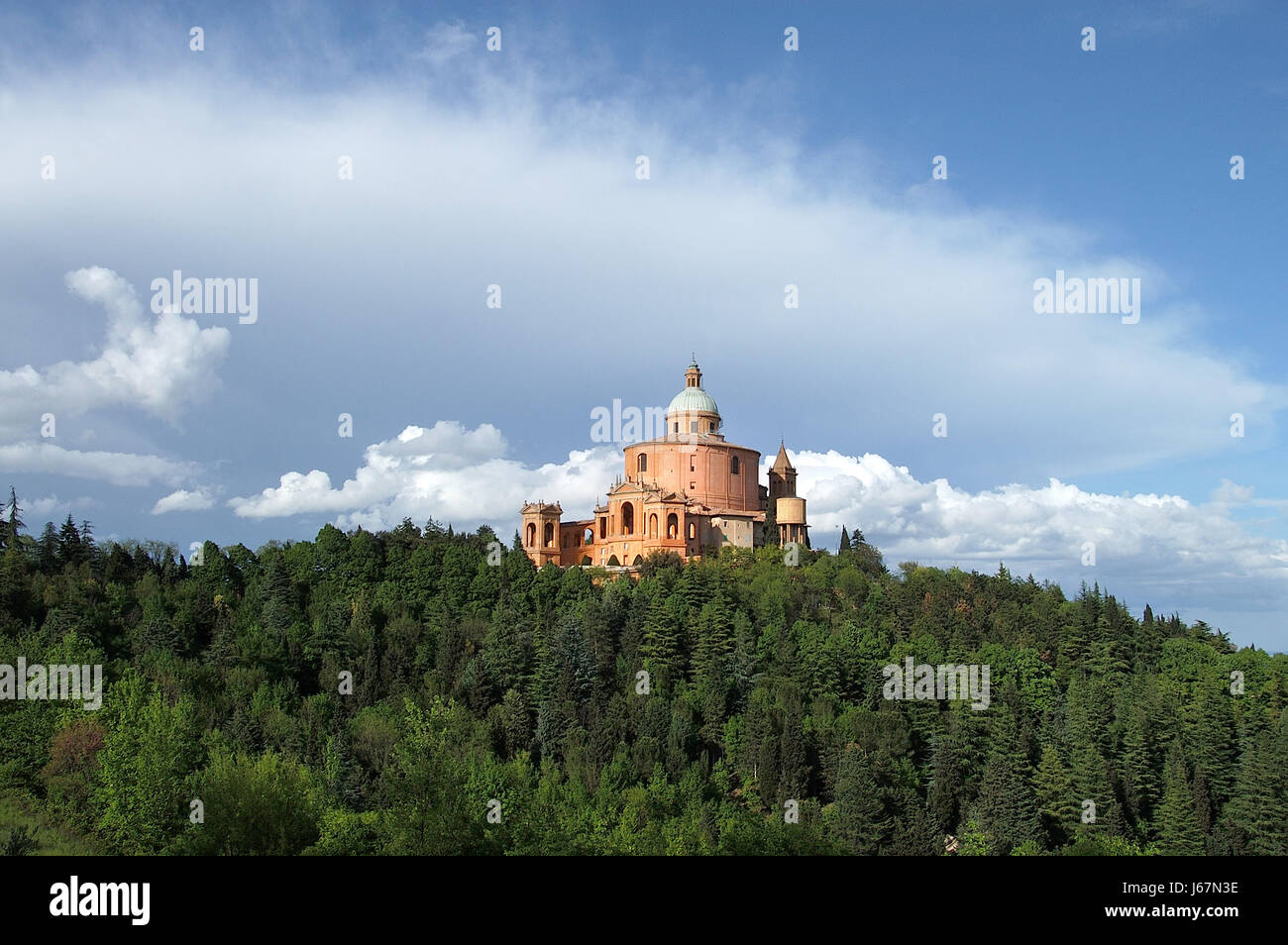 madonna italy church hill sights sightseeing monastery churches madonna place Stock Photo