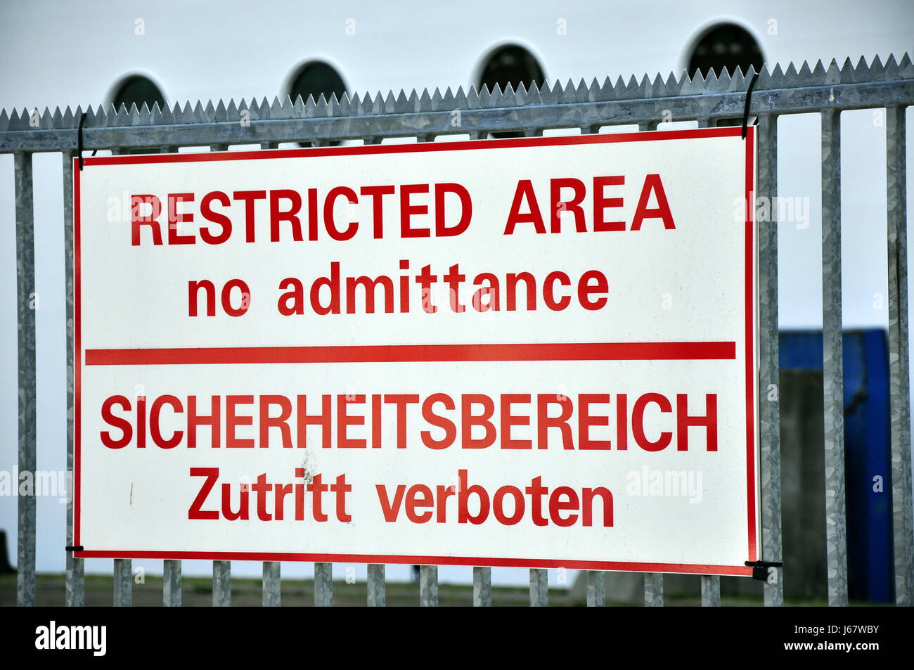 restricted area Stock Photo