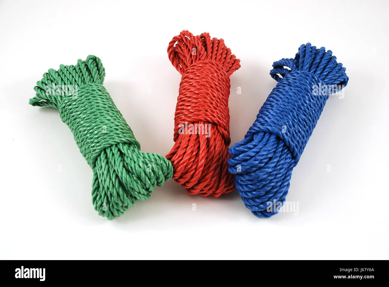 coil rope blue green cord loop threads coil cotton nylon rope red twine