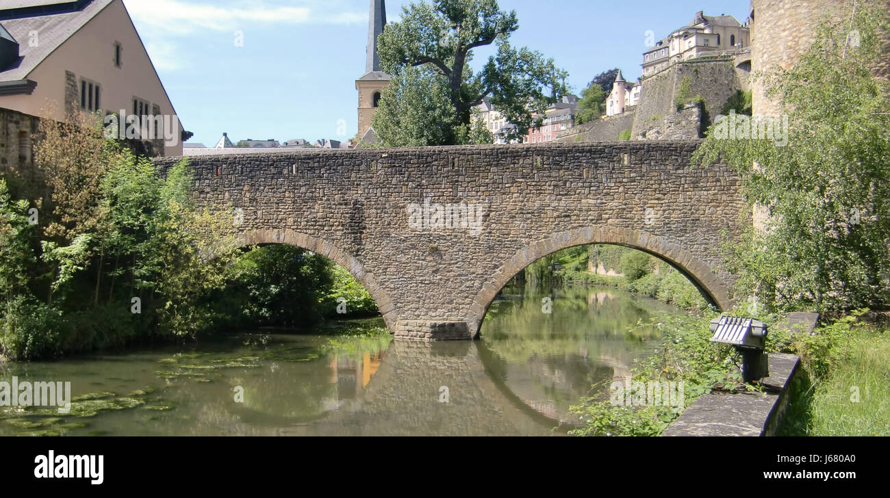 Luxembourg Alzette Valley In Luxembourg City Stock Photo Alamy