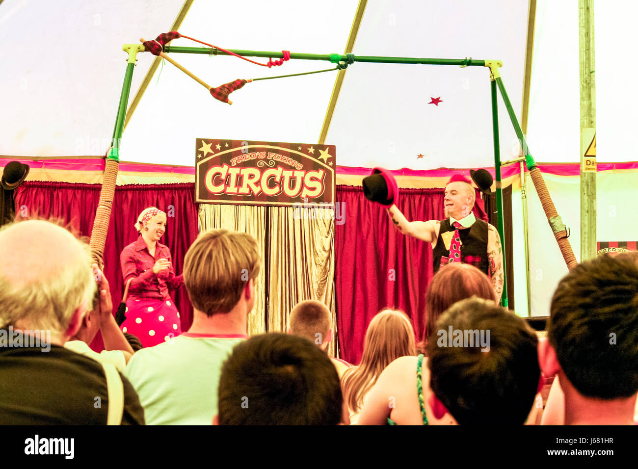 Fred's Flying Circus, Whittington Park, London, UK, July 2007 Stock Photo
