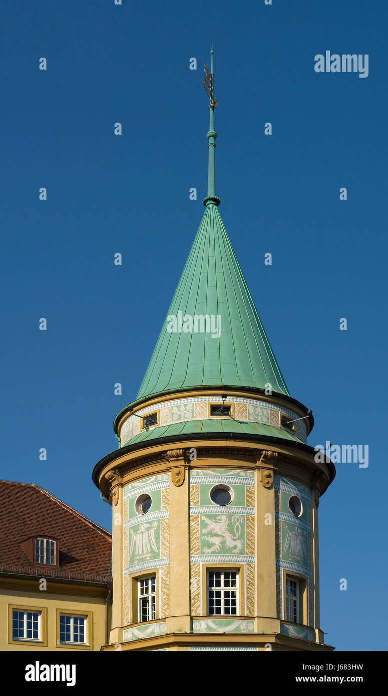 historic tower of lwenbrukeller Stock Photo