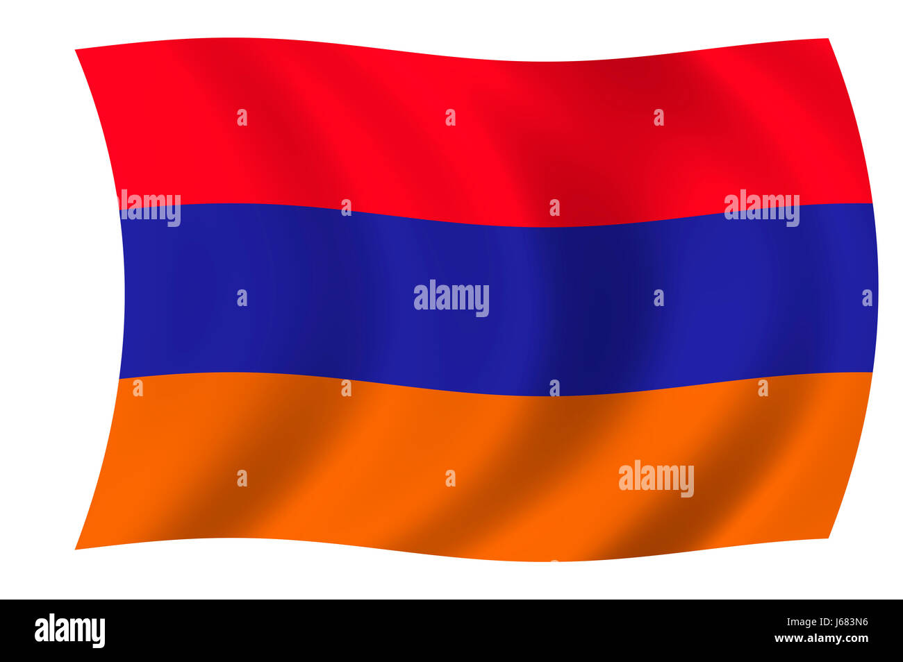 graphic illustration flag armenia optional symbolic asia europe emblem pennant Stock Photo