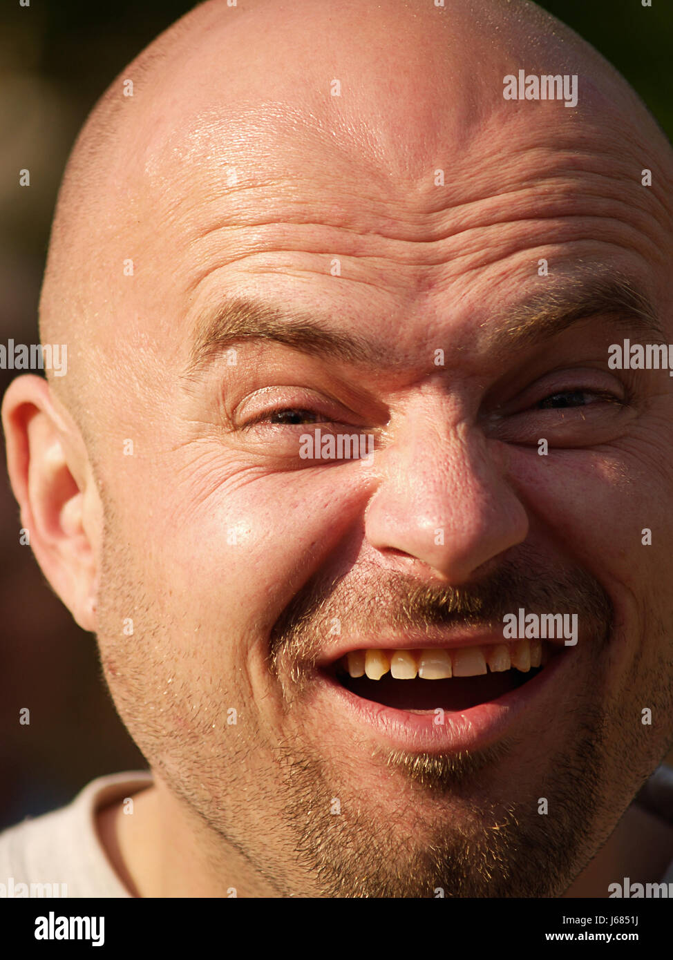 face ugly hairless man male masculine face bad peccant wickedly evil ugly  Stock Photo - Alamy
