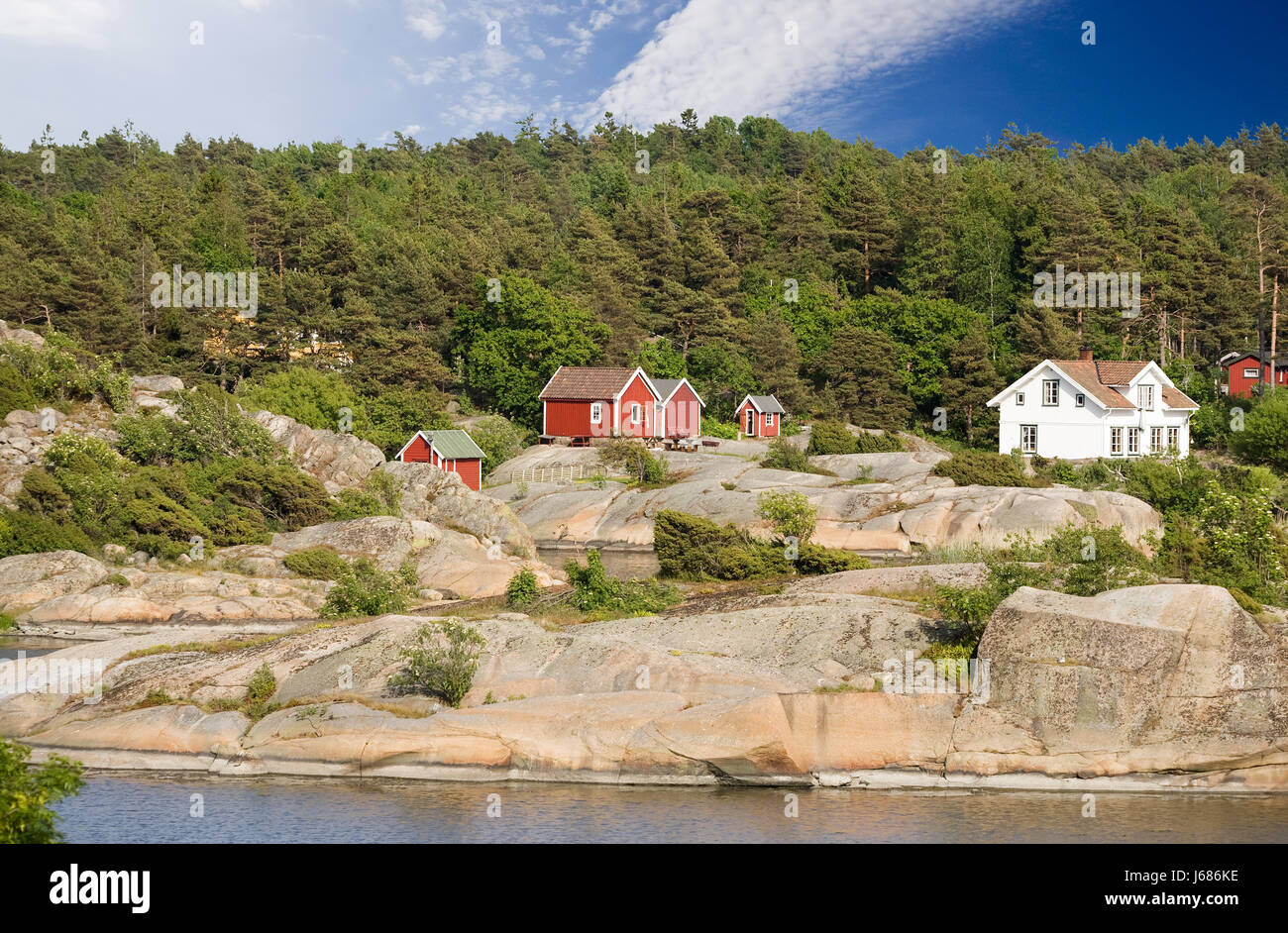 house building stone rock norway outdoor coast style of construction ...