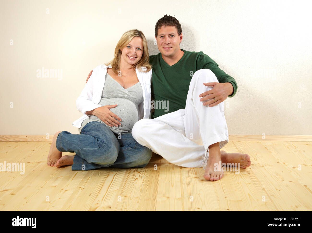 pregnant woman with man Stock Photo - Alamy