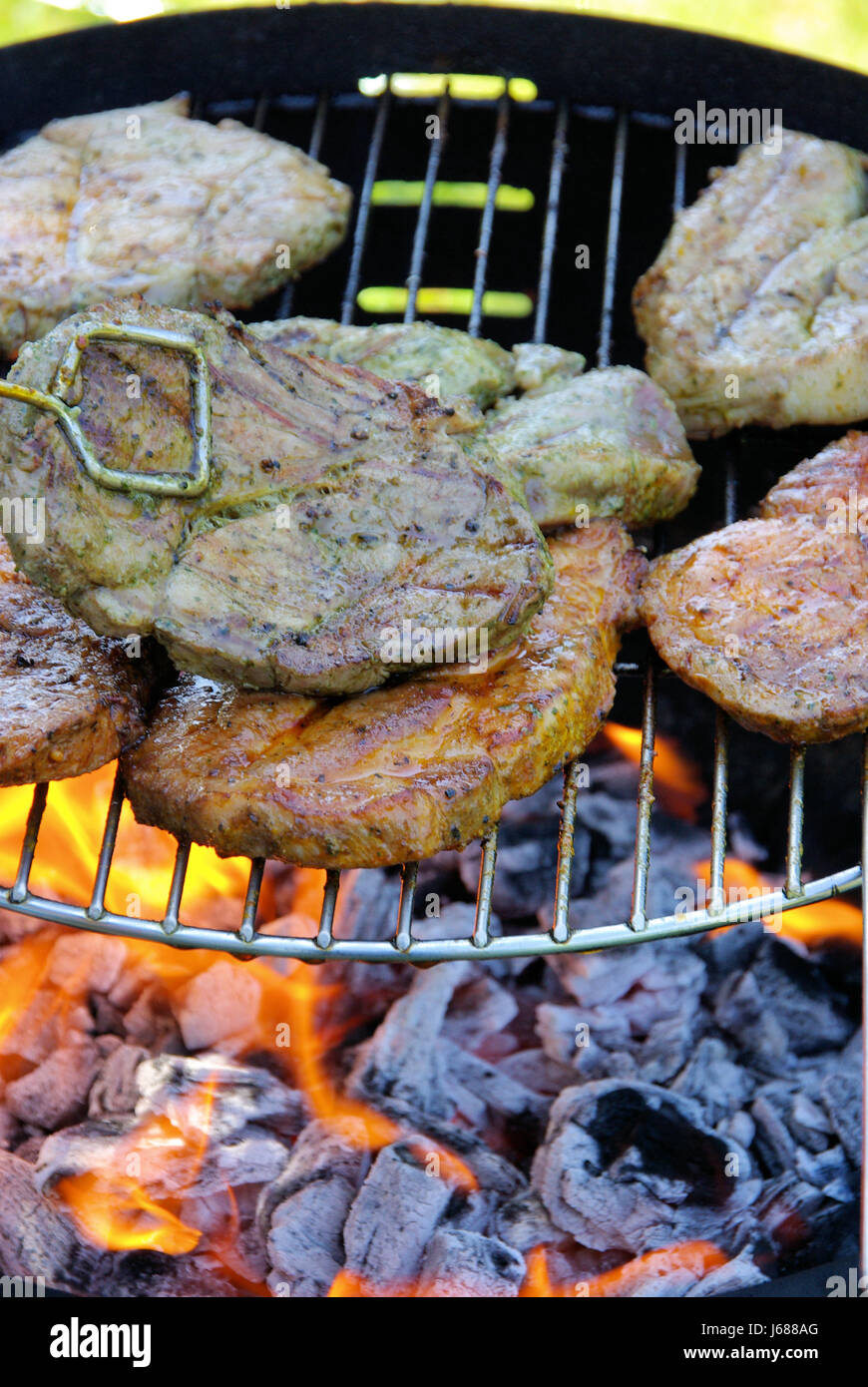 rust grill barbecue barbeque steak pig meat boil cooks boiling cooking