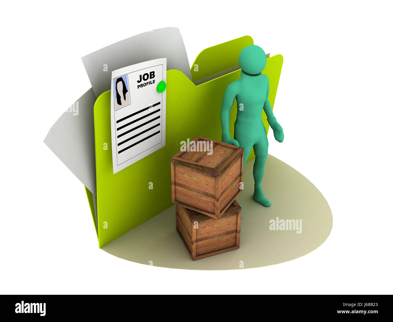 job person sign icon folder work labor pictogram symbol pictograph ...