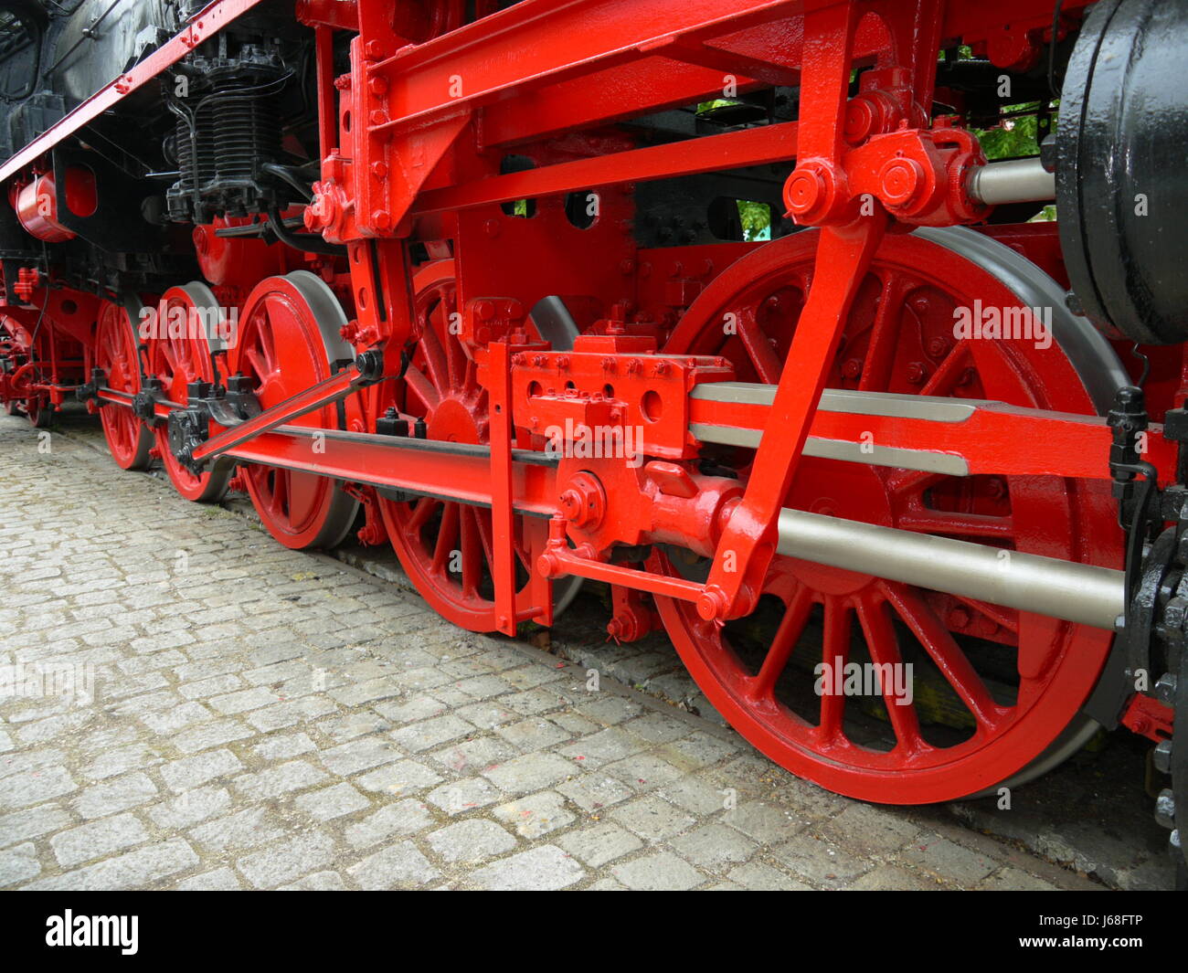 Red steam engine hi-res stock photography and images - Alamy