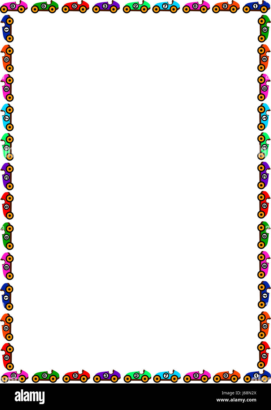 white background with border from cars Stock Photo Alamy