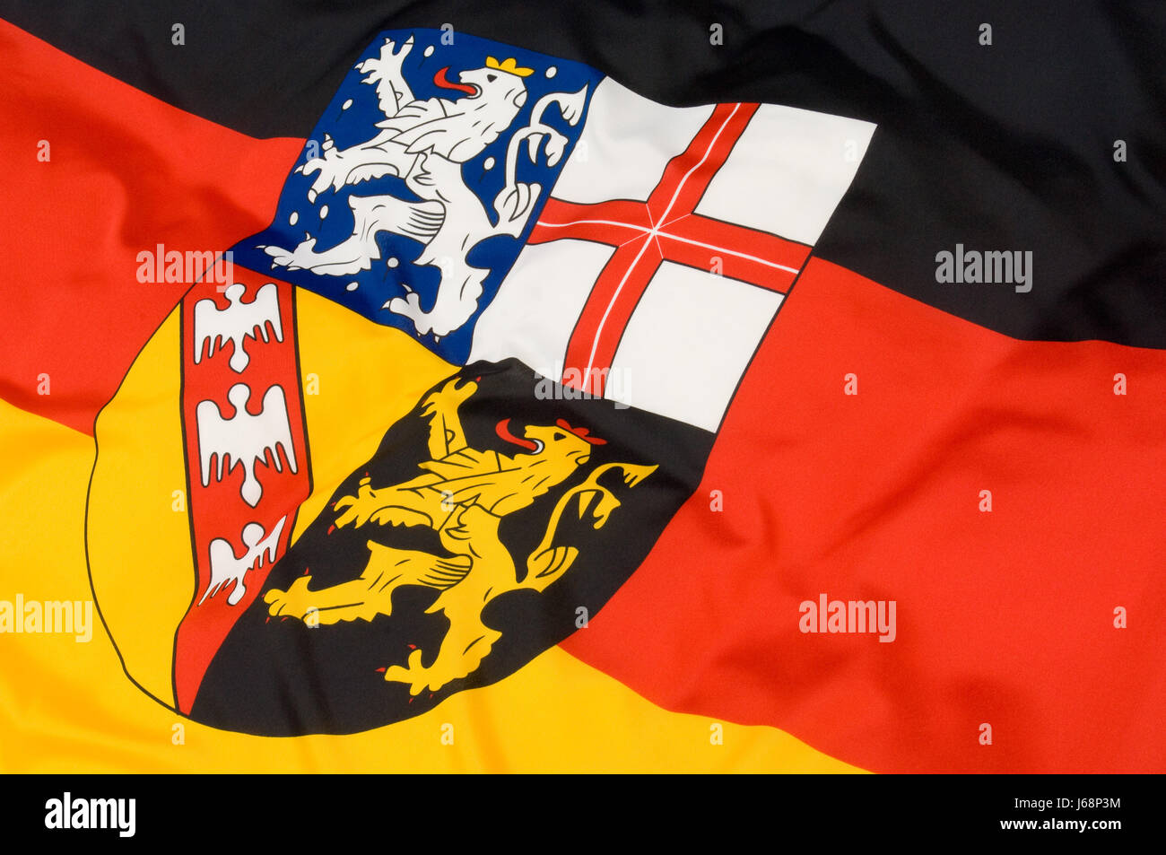 flag saarland Stock Photo