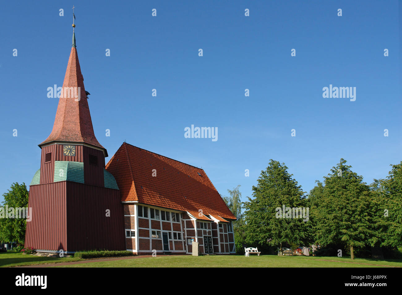 fachwerkkirche Stock Photo