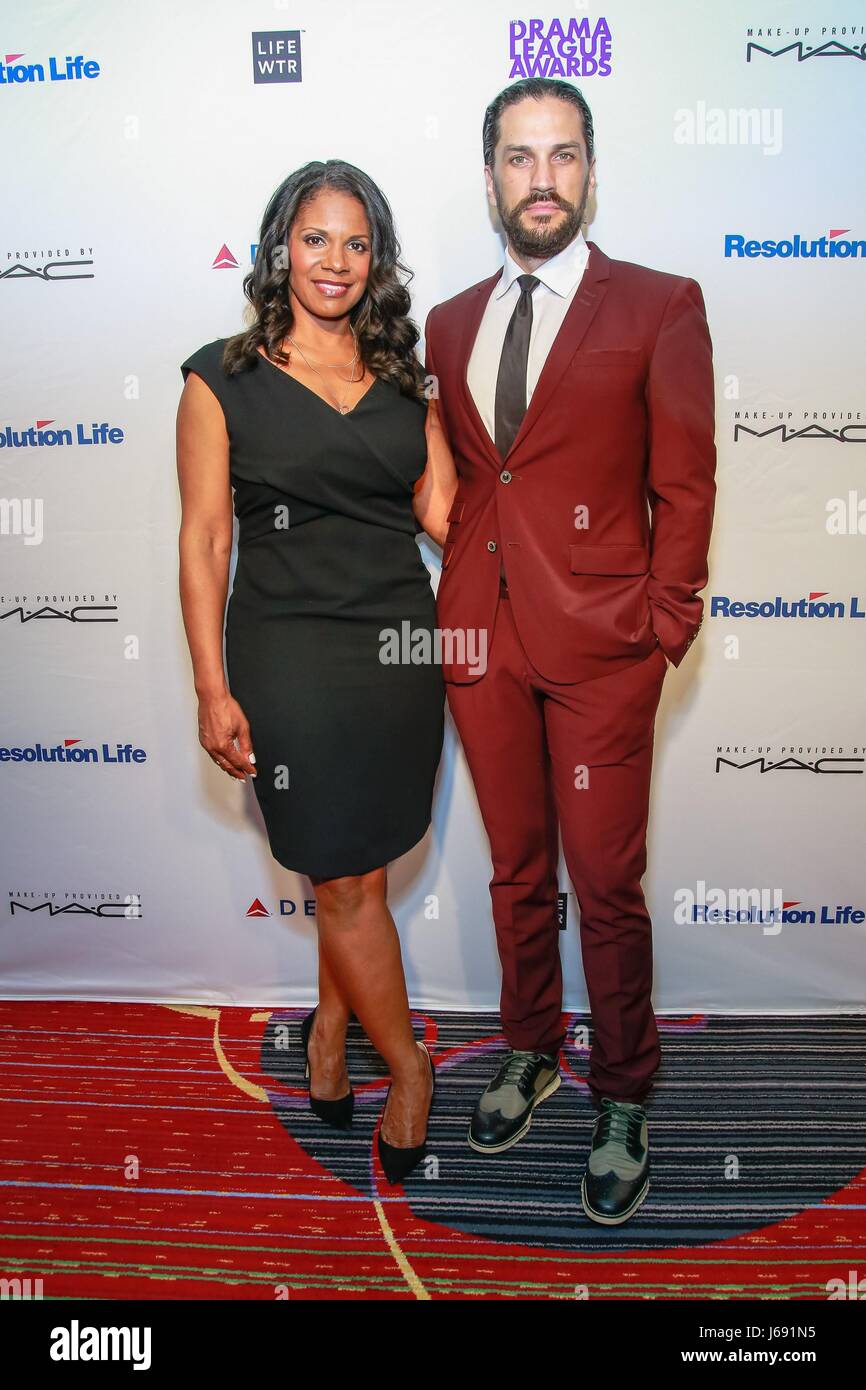 New York, NY, USA. 19th May, 2017. Audra McDonald, Will Swenson at arrivals for The 83rd Annual Drama League Awards, New York Marriott Marquis, New York, NY May 19, 2017. Credit: Jason Mendez/Everett Collection/Alamy Live News Stock Photo