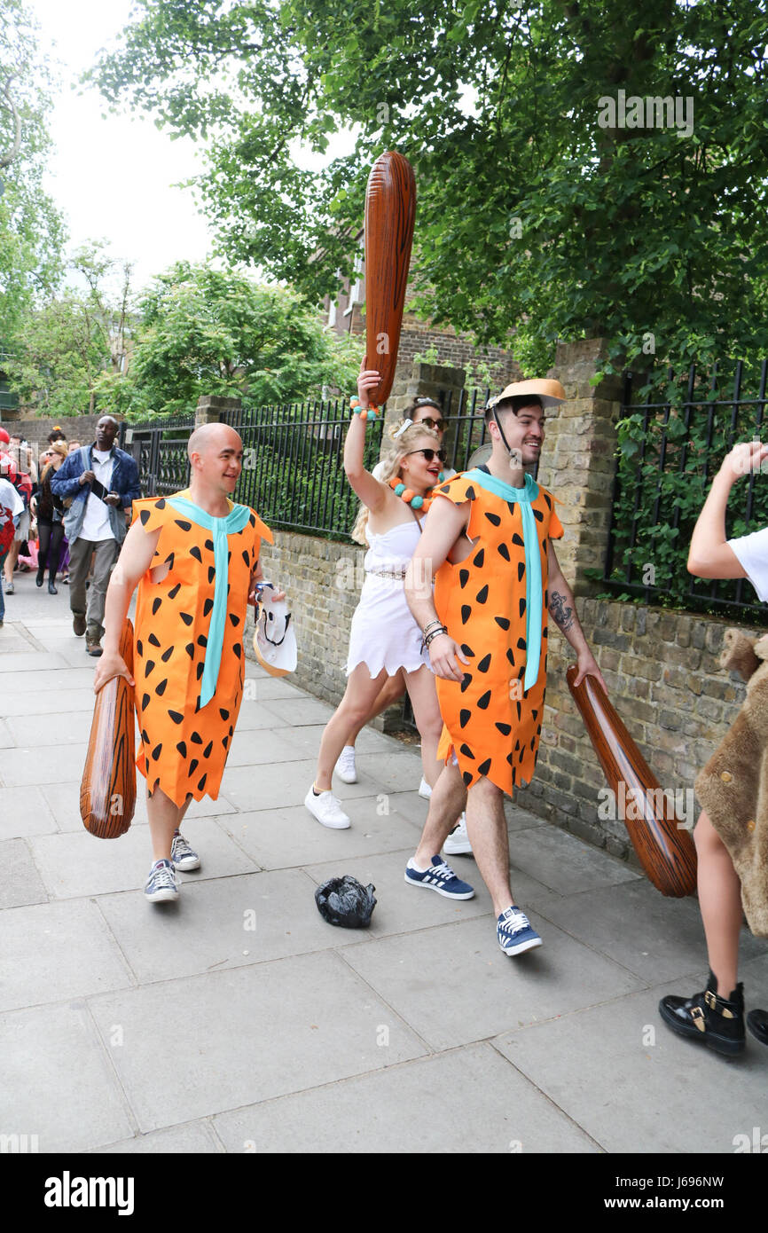 London, UK. 20th May 2017. Fans dress up in fancy dress costumes for