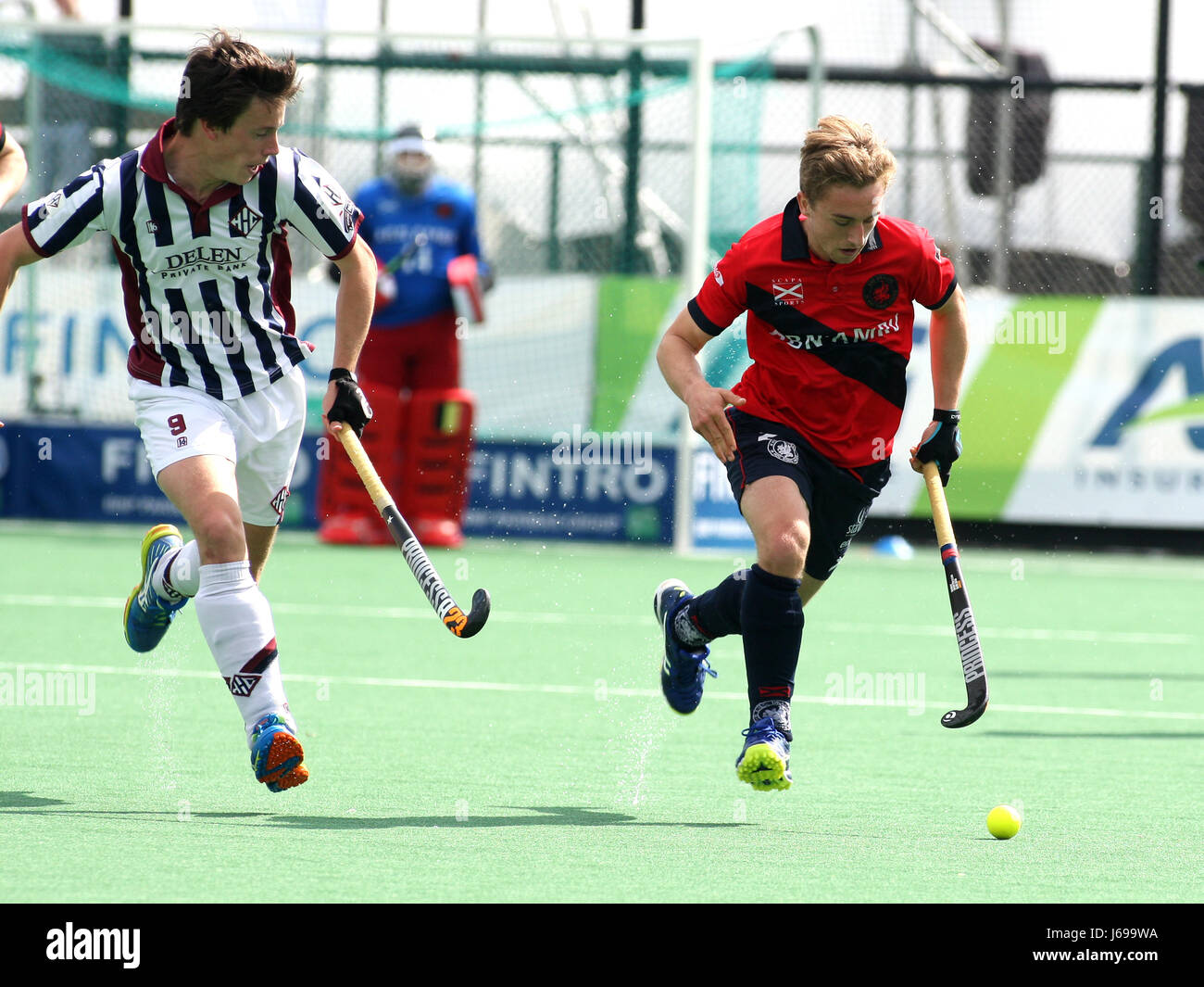 Leuven, Belgium. 20th May, 2017. Hockey Play-off final half Herakles Vs.Dragons Luyten Thimothy in game actions. Credit: Leo Cavallo/Alamy Live News Stock Photo