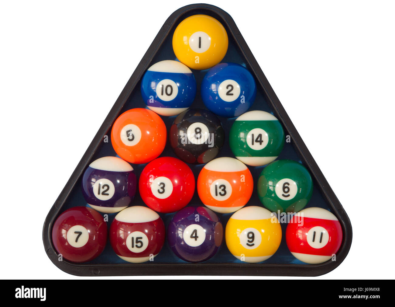 isolated triangle balls pool object game tournament play ...