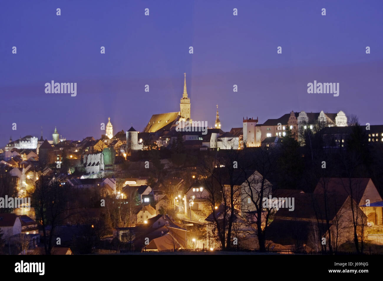 city town night nighttime sight view outlook perspective vista panorama