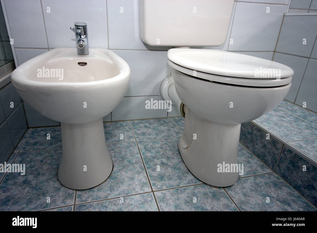 purify toilet personal care bidet bathroom flow purify ceramic tiles toilet Stock Photo