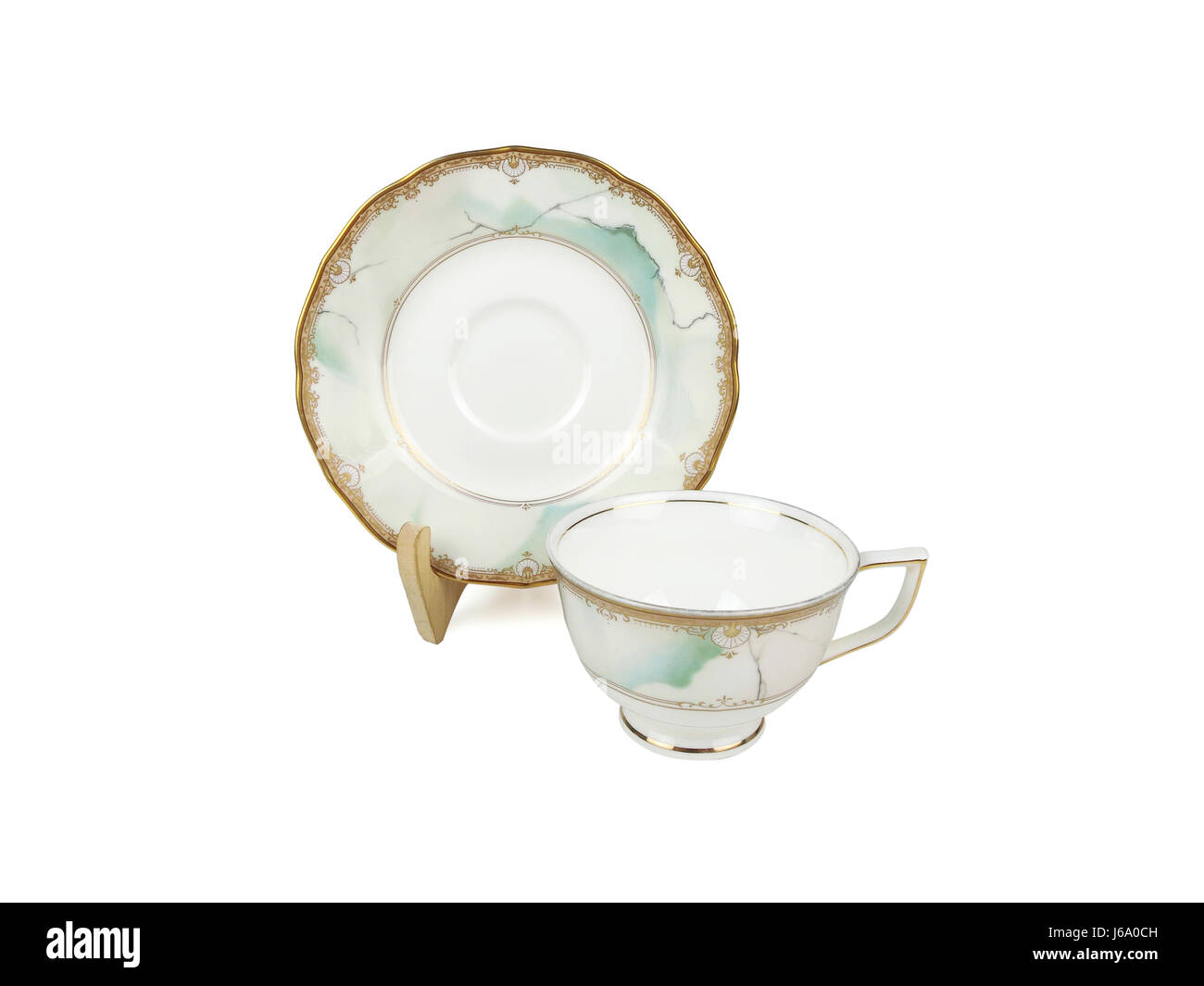 Chinese set of tea cups on white background Stock Photo Alamy