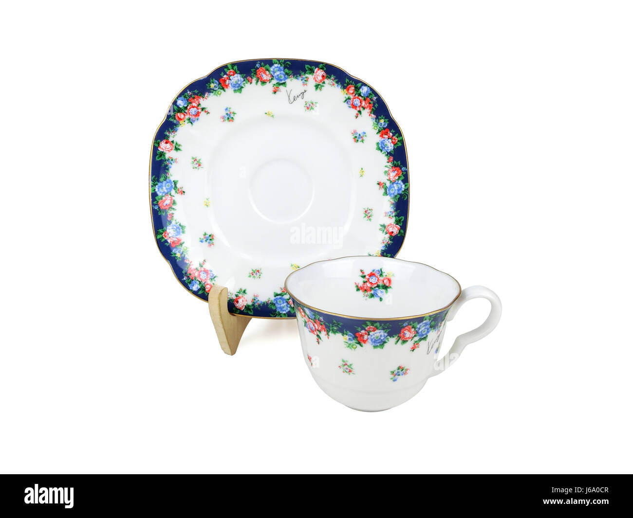 Chinese set of tea cups on white background Stock Photo Alamy