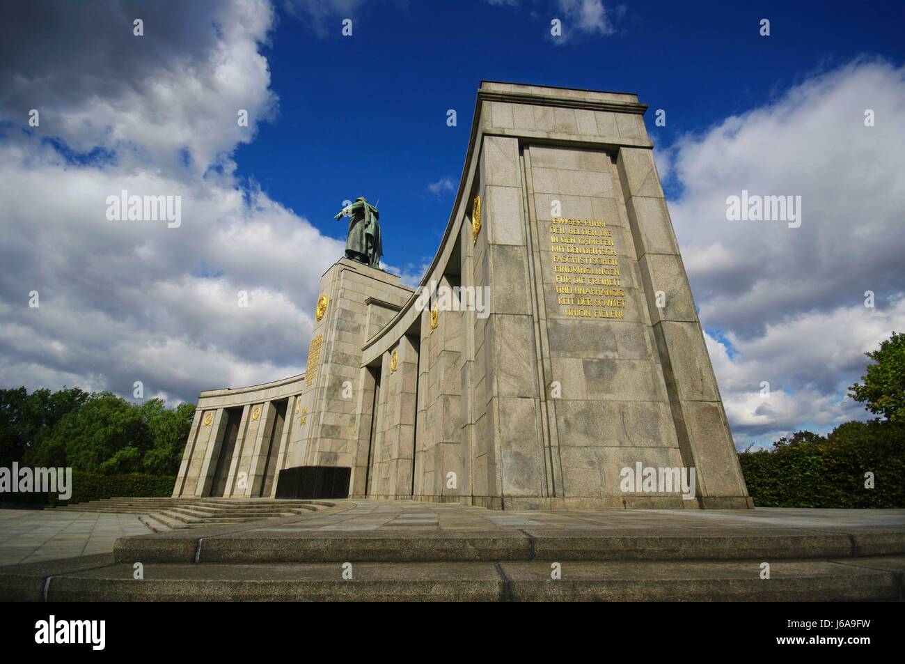 columns war soldier cemetery berlin style of construction architecture Stock Photo