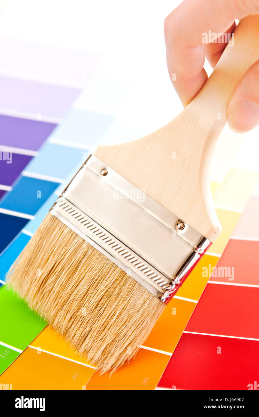 brush paint color paintbrush brushing cards house building tool colour ...