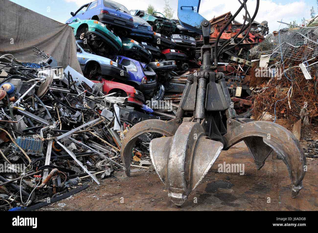 on the junkyard Stock Photo Alamy