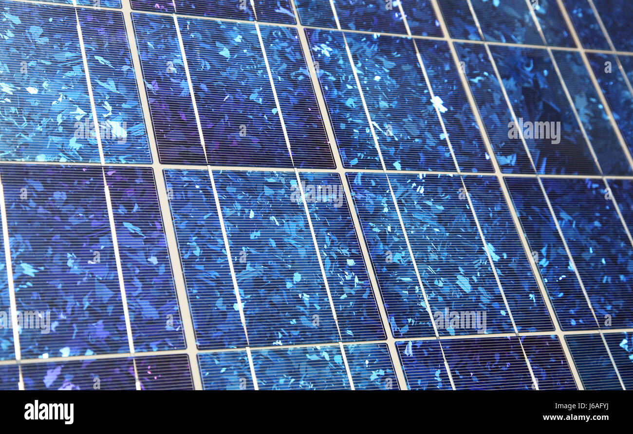 blue polycrystalline solar cell Stock Photo - Alamy