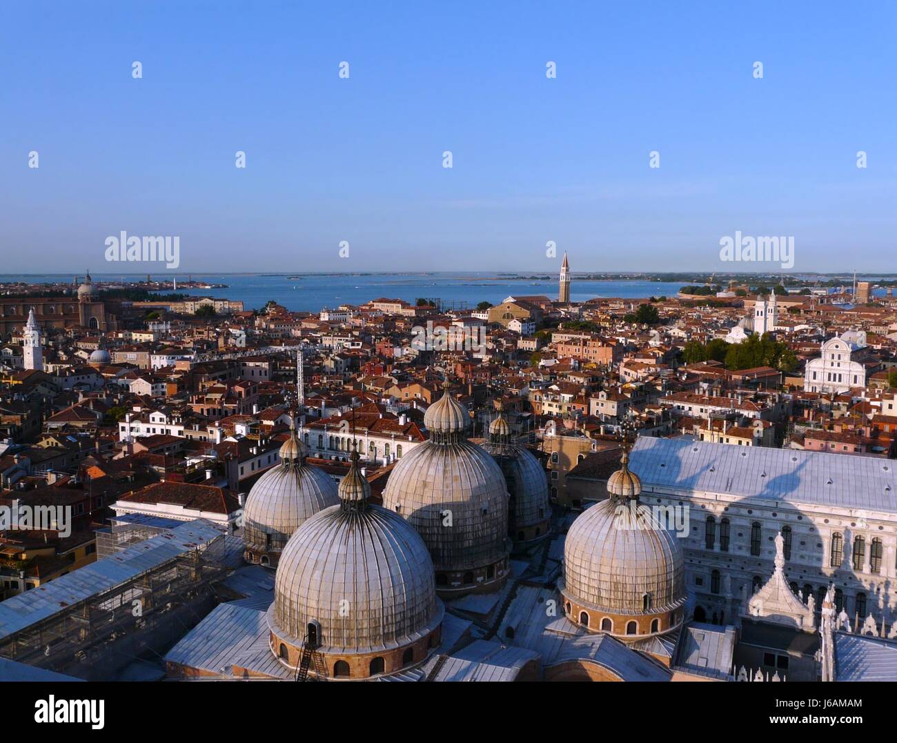 cathedral venice italy blue house building tower historical story ...