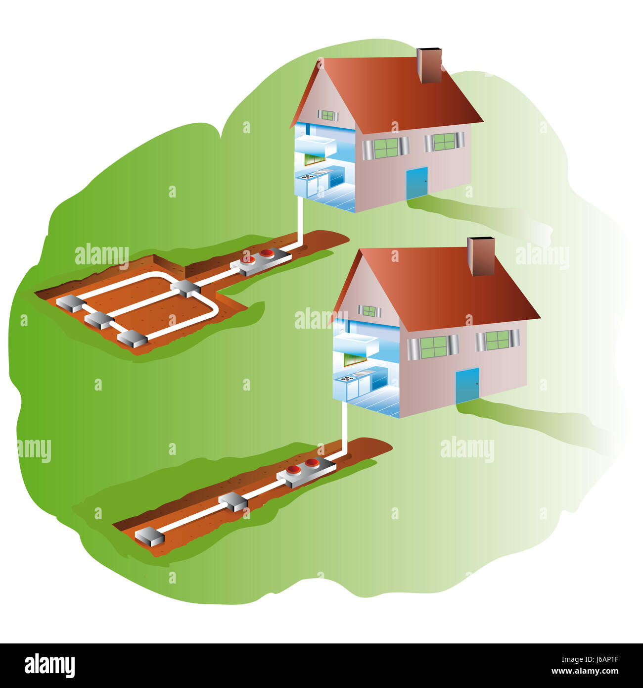 ecology heating drain ecological insulation airconditioning house