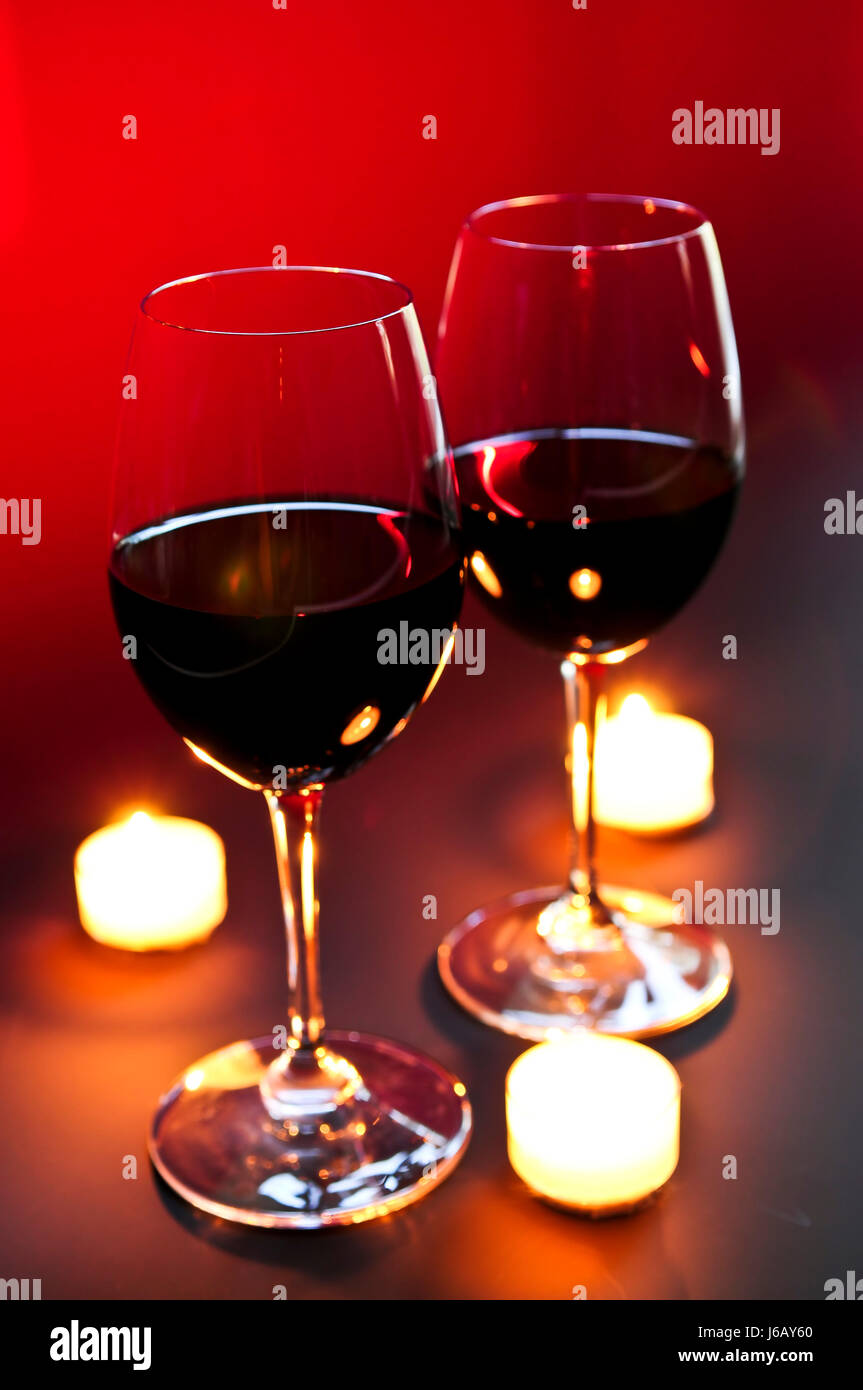 Romantic Wine Glasses Candles Red Restaurant Glass Chalice Tumbler