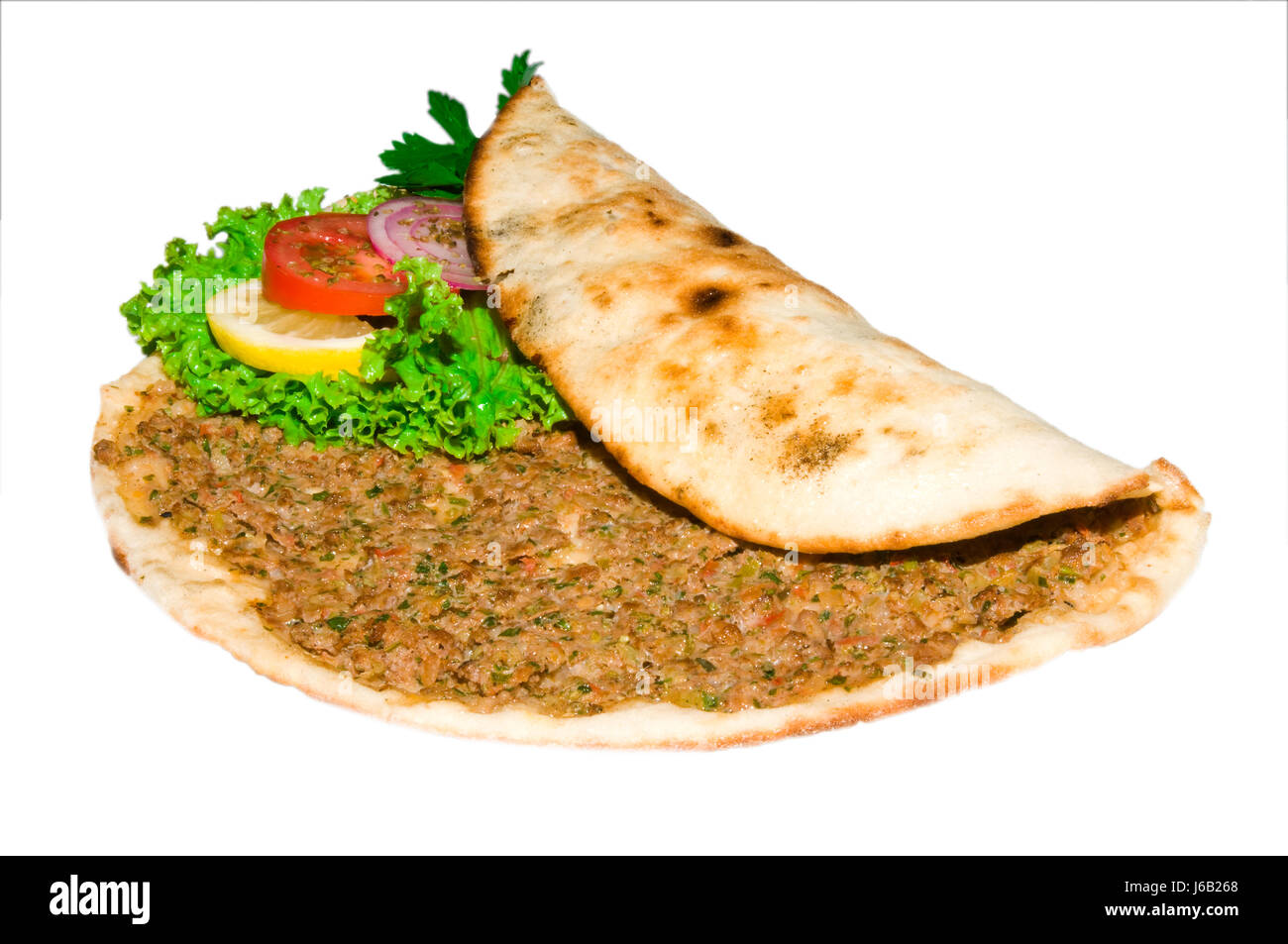 turkish turkish dner lahmacun food dnerfleisch hhnchendner hhnchenfleisch dner Stock Photo