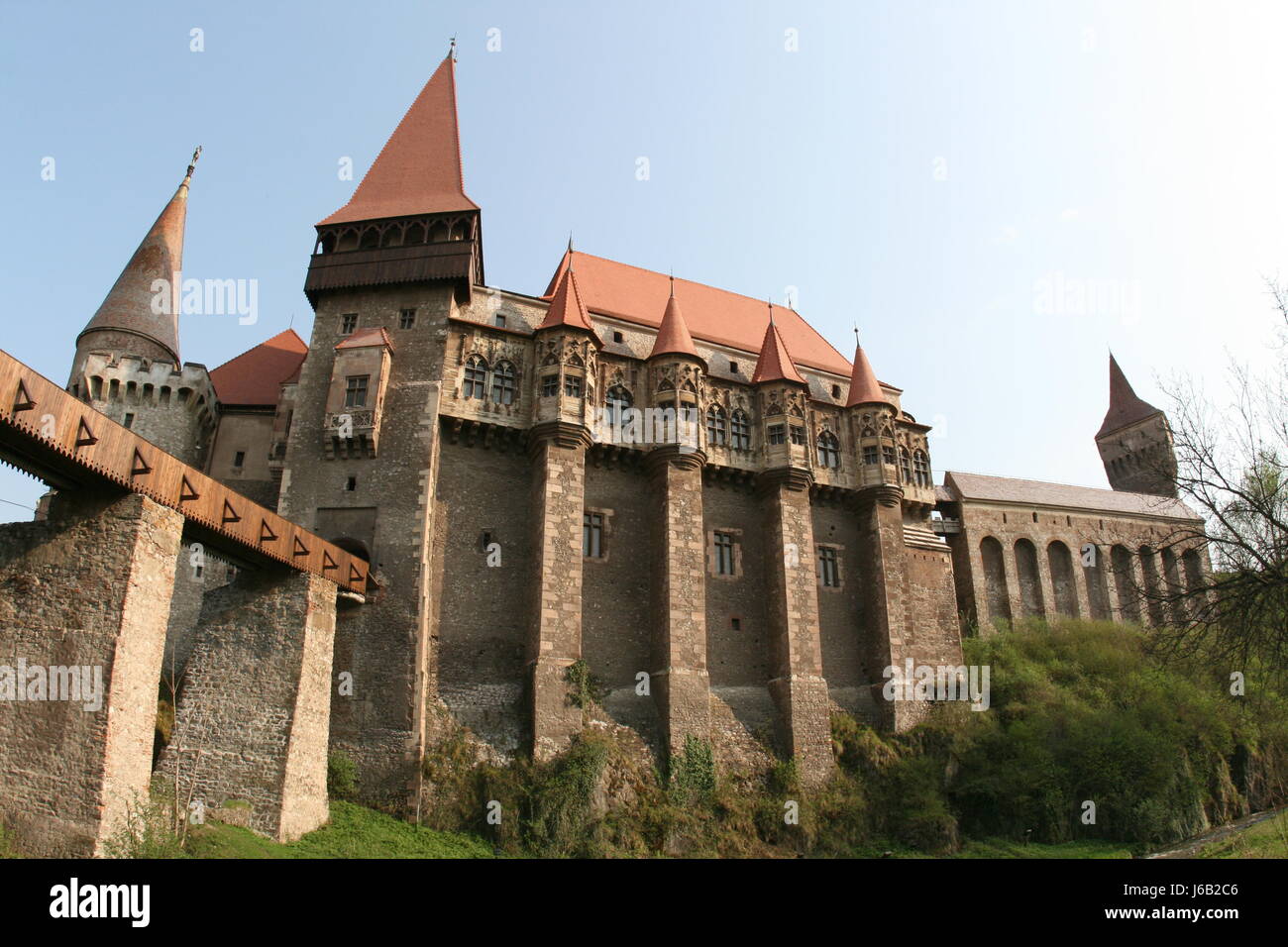 beautiful beauteously nice culture romania transylvania chateau castle Stock Photo