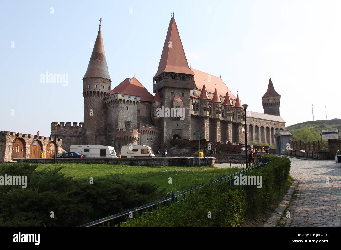romania transylvania chateau castle beautiful beauteously nice culture romania Stock Photo