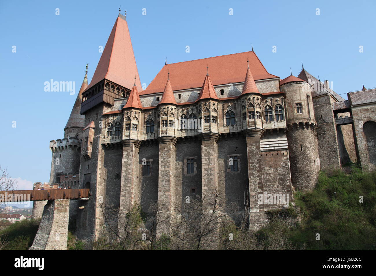 romania transylvania chateau castle beautiful beauteously nice culture romania Stock Photo