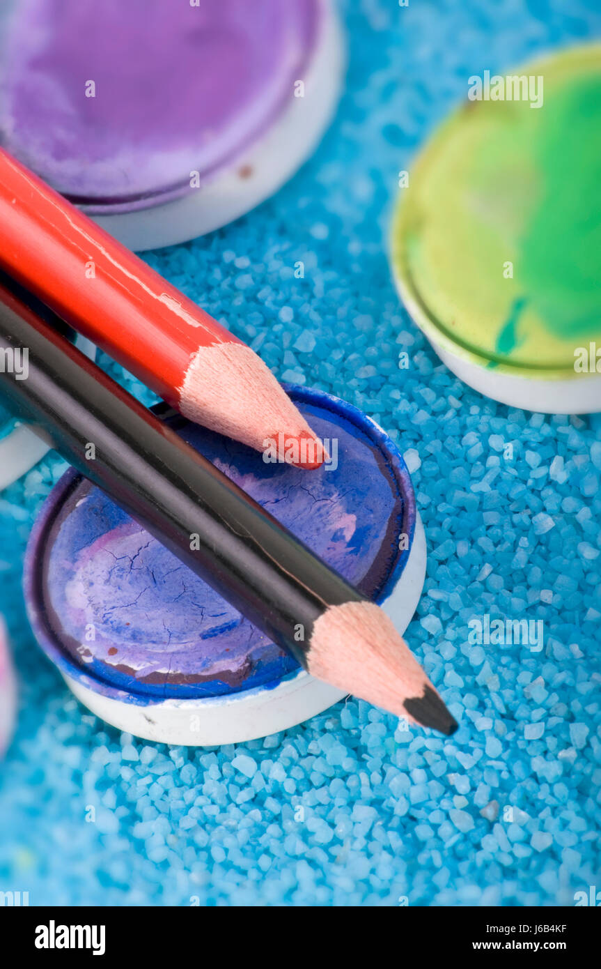 coloured colourful gorgeous multifarious richly coloured colored pencils draw Stock Photo