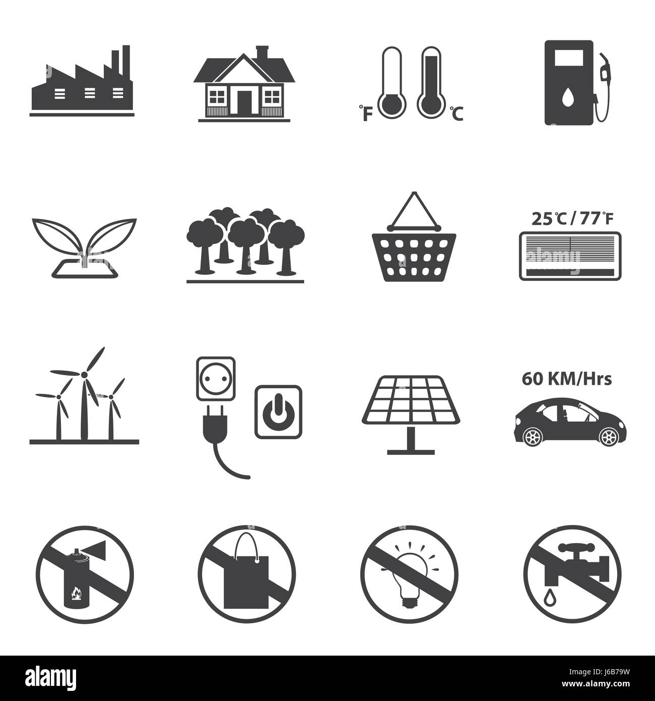 Renewable Energy and Ecology icon set Stock Vector Image & Art - Alamy