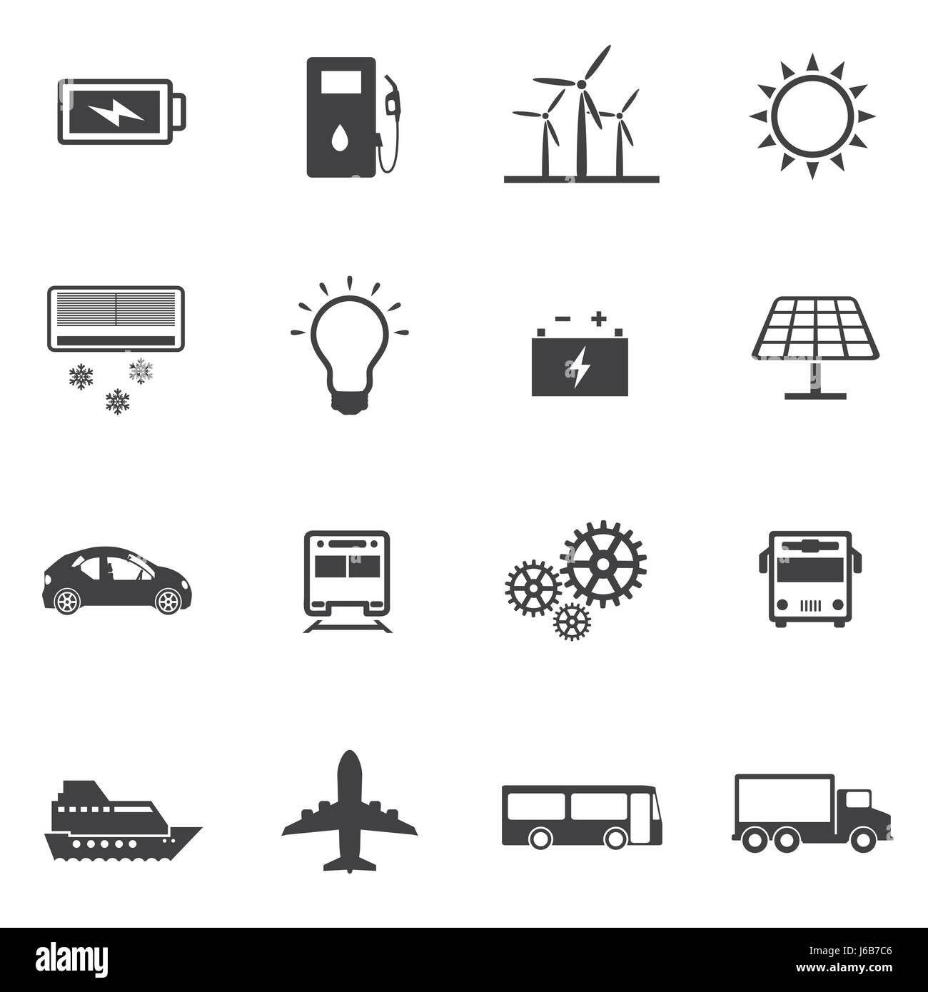 Renewable Energy and Ecology icon set Stock Vector Image & Art - Alamy