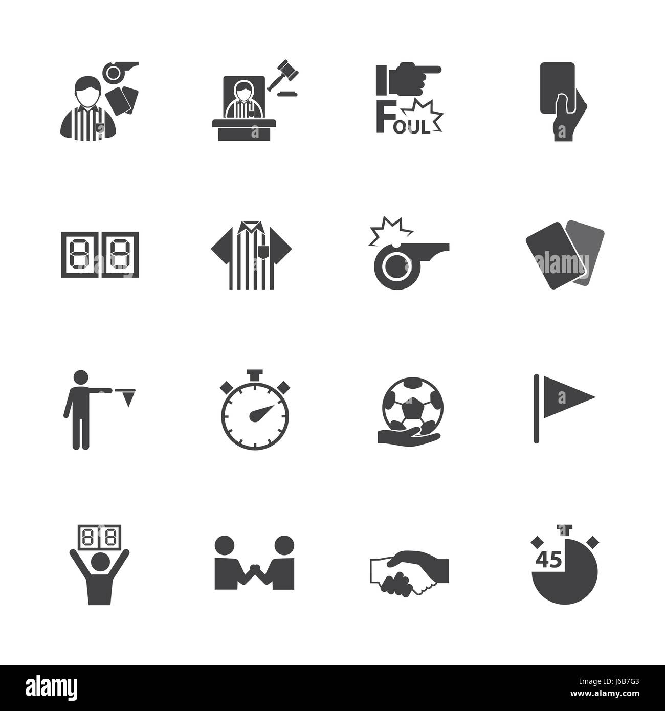 Soccer football icons set Stock Vector Image & Art - Alamy