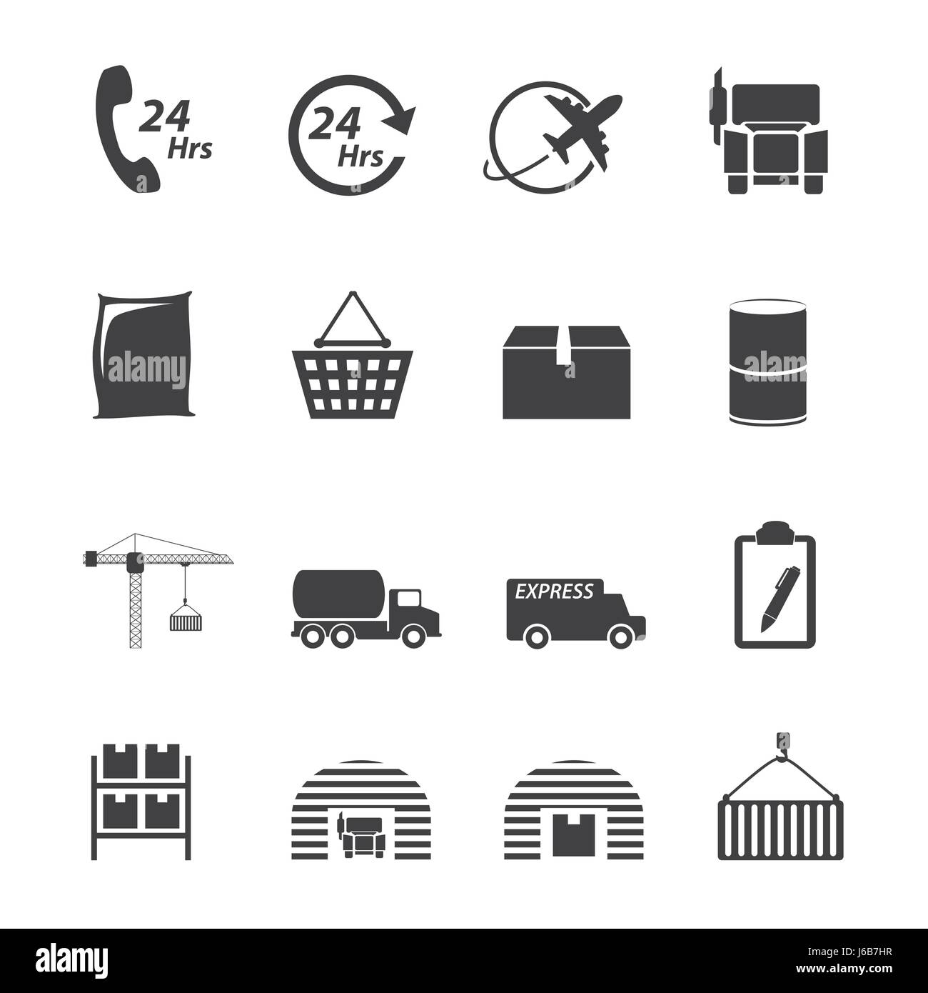 Logistic icon set Stock Vector Image & Art - Alamy