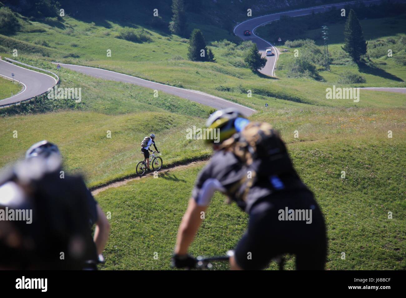 mountains wheel mountainbike bike bicycle cycle mountainbiker cycling Stock Photo