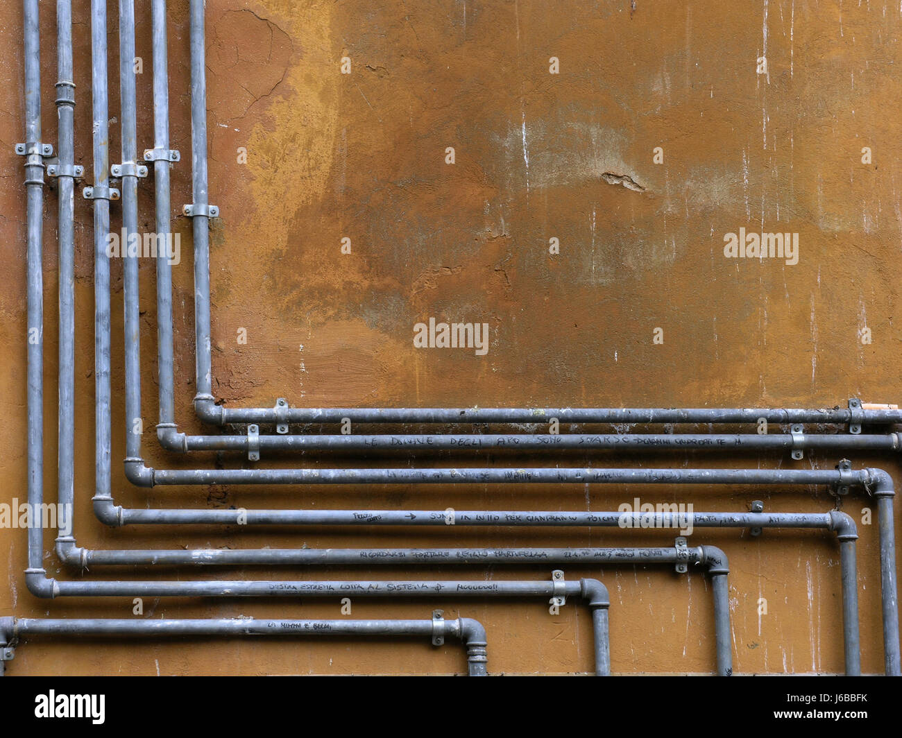 exposed water pipes Stock Photo Alamy