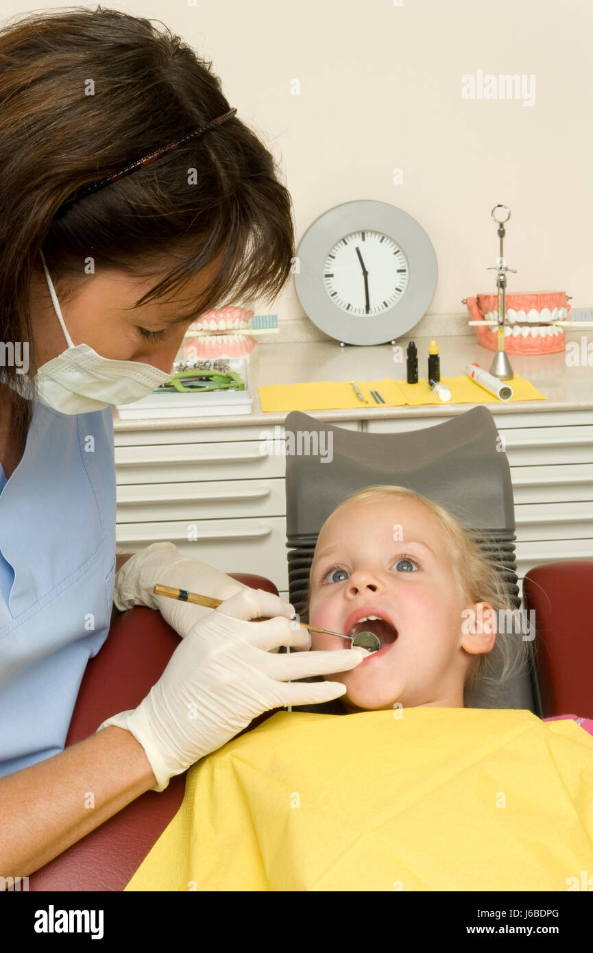 dentist hygiene patient caries milk teeth child prophylaxis doctor physician Stock Photo Alamy