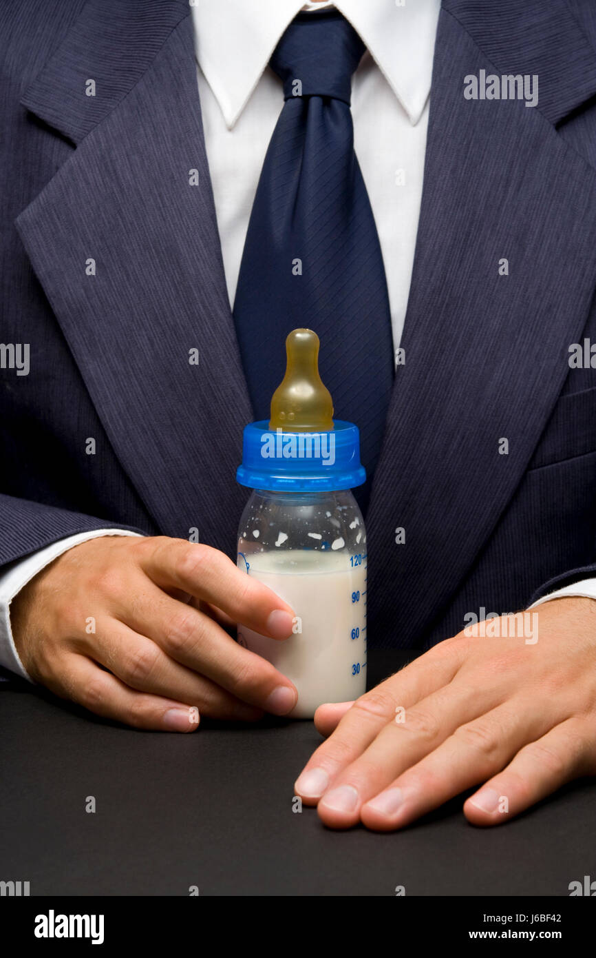 bottle leader captain chieftain chief boss manager superior business man Stock Photo