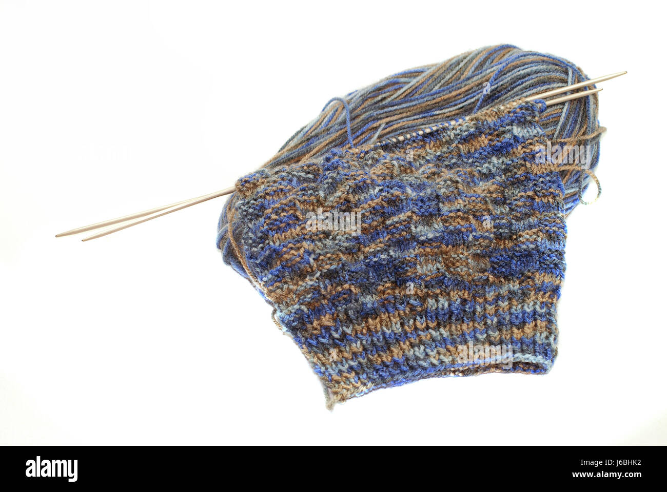 wool knit handicraft knitting design shaping formation shape model figure Stock Photo