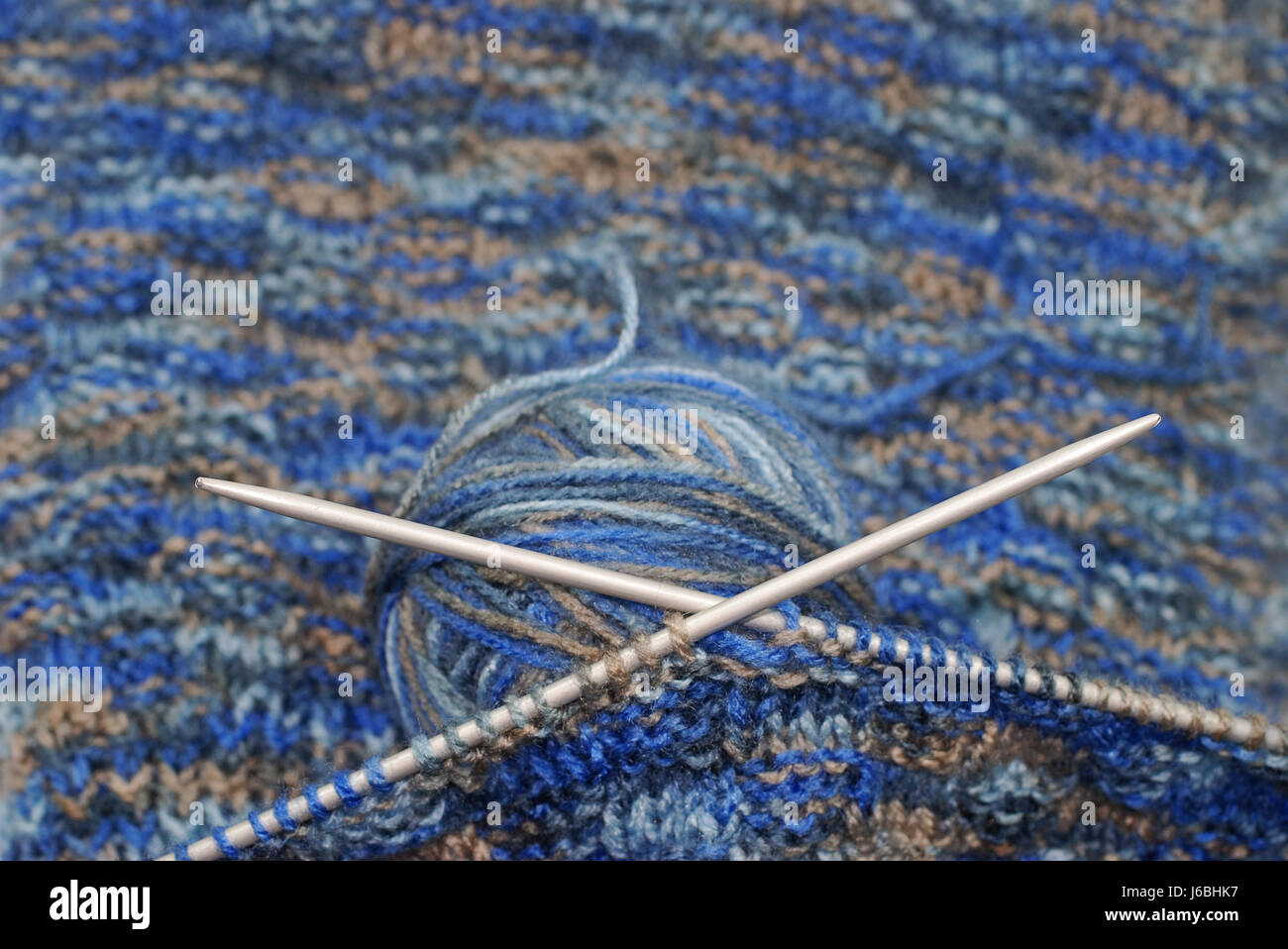 wool knit handicraft knitting design shaping formation shape model figure Stock Photo