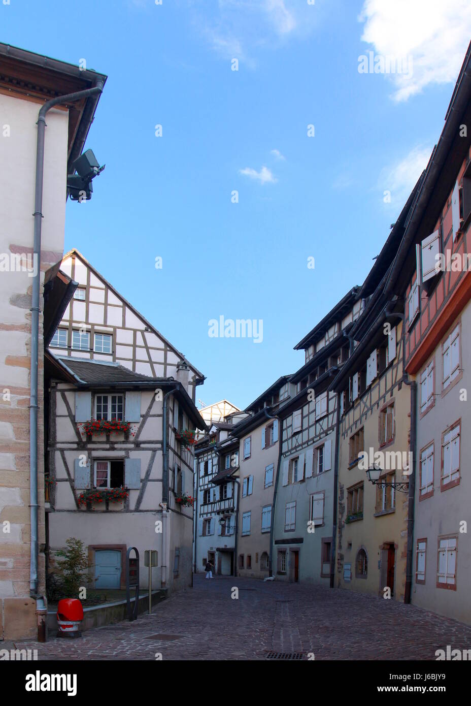 city town frame-work france alsace style of construction architecture Stock Photo