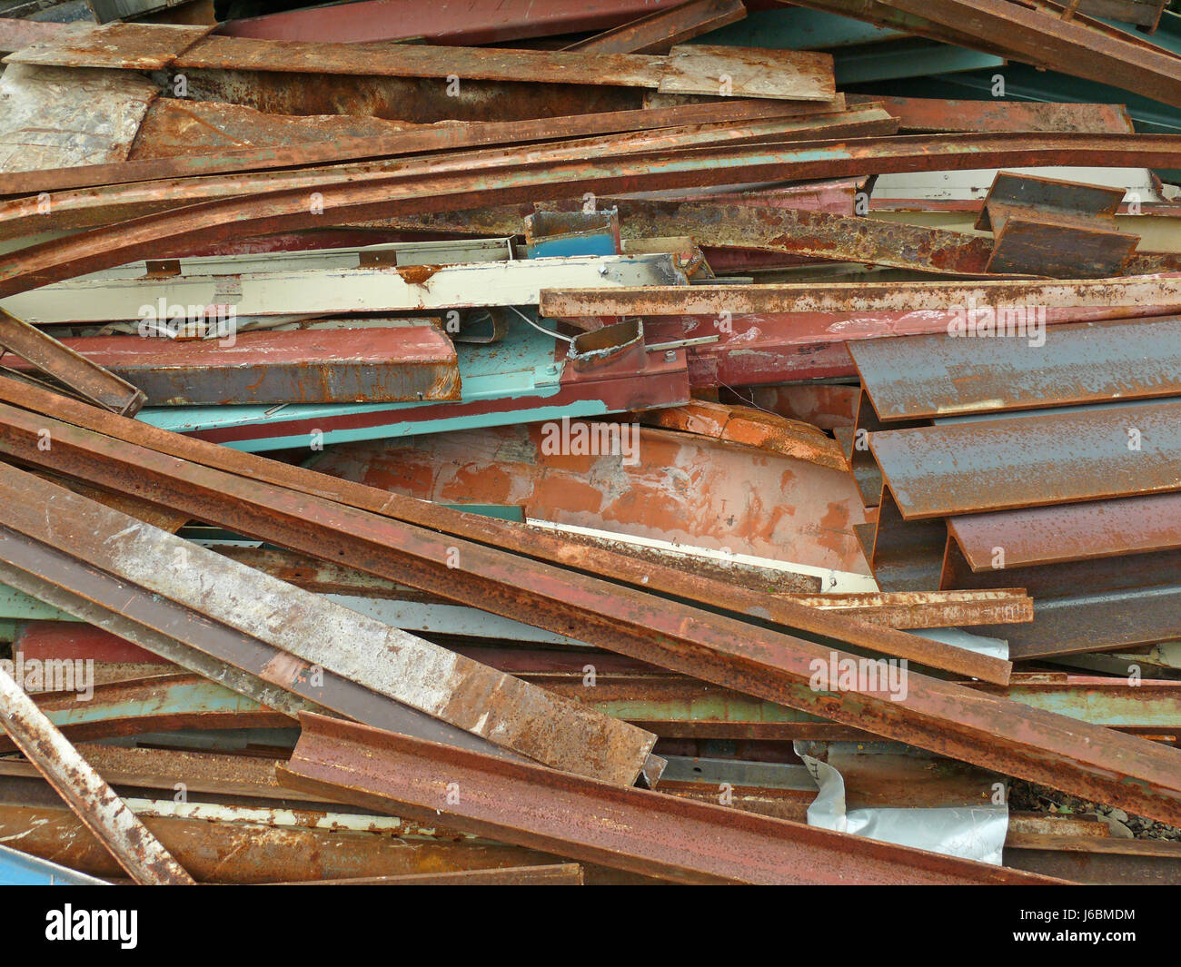 iron at a junkyard Stock Photo Alamy