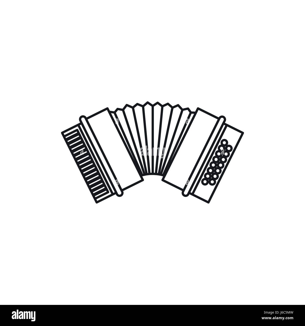 Accordion icon, outline style Stock Vector Image &amp; Art - Alamy