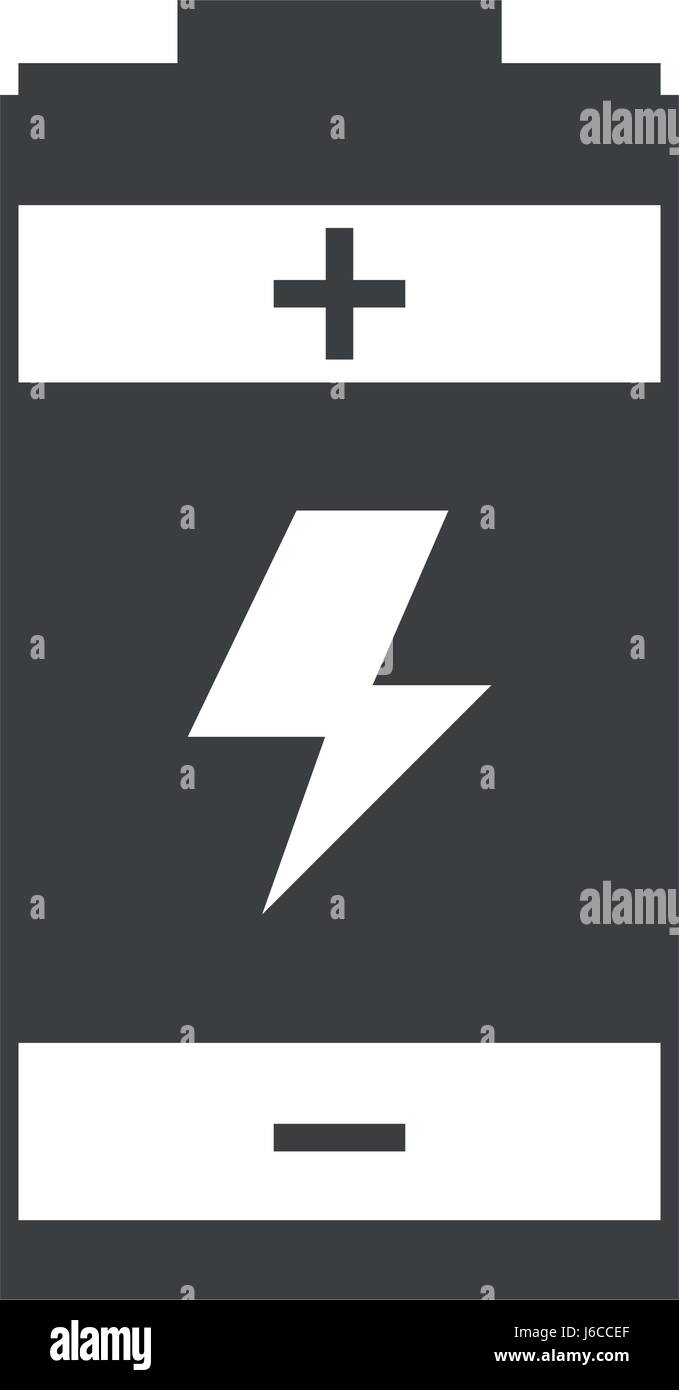 battery charger energy generation symbol pictogram Stock Vector Image